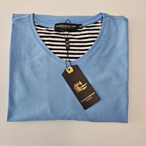 (BRANDNEW) TAILORED RECREATION PREMIUM SLIM FIT T-SHIRT 95% COTTON 5% SPANDEX